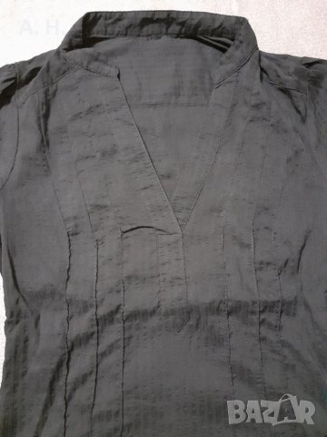 Черна риза с къс ръкав, снимка 2 - Ризи - 51371581