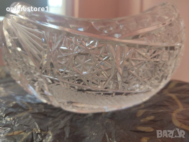Бонбониера от оловен кристал Чехословакия 