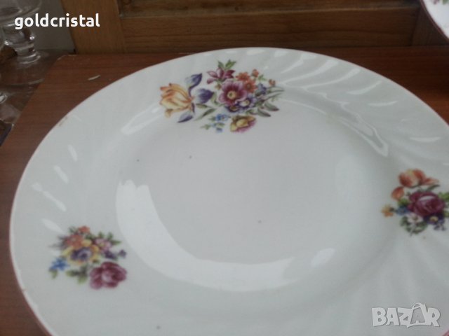 Стар български порцелан чинии плитки