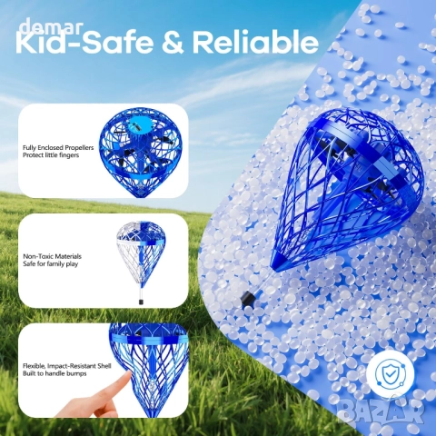 Летяща играчка Orb Ball Lite с AI управление на движението и 360° завъртане, 6+ години, снимка 4 - Електрически играчки - 52521545