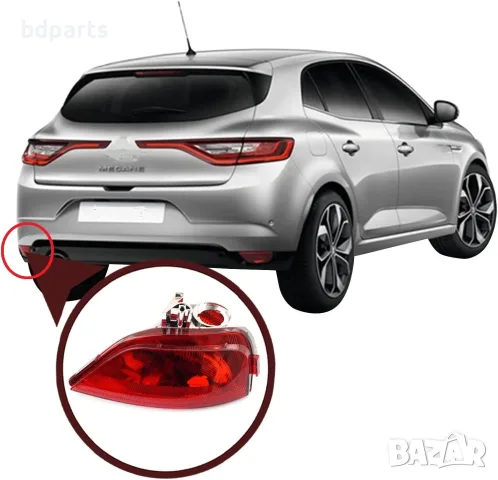Заден ляв халоген за мъгла, Renault, Megane IV 4 Хечбек, Без фасунга, снимка 5 - Части - 56141549