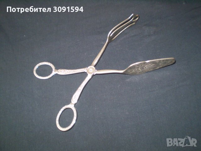 Щипка за сервиране на ястия салати  сребърно покритие, снимка 10 - Аксесоари за кухня - 36856209