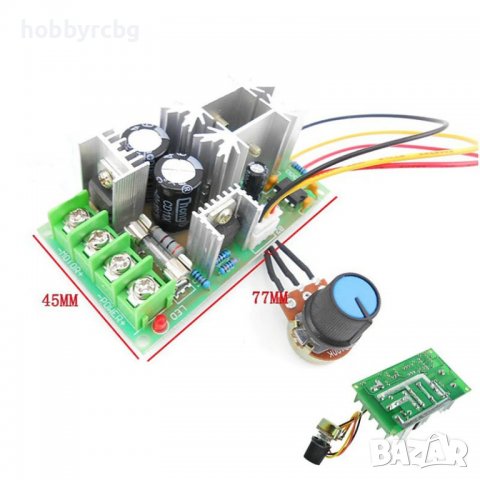 Контролер за постояннотоков мотор PWM DC 1200W, 10-60VDC, снимка 2 - Друга електроника - 38941098