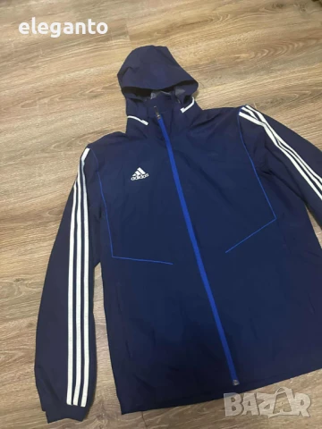 Мъжка водоустойчива ветровка Adidas Tiro 19 All Weather Jacket , L размер, снимка 6 - Якета - 51201688
