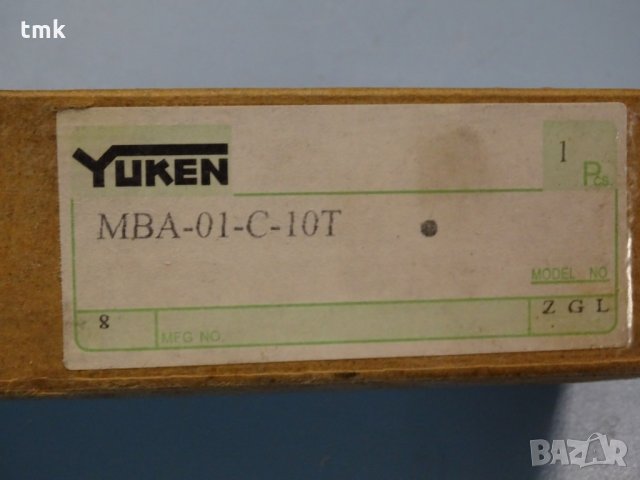 хидравличен регулатор на налягане YUKEN MBA-01-C-10T, снимка 9 - Резервни части за машини - 35032976