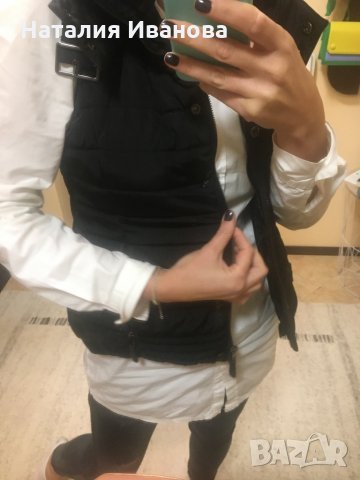 Топъл елек в тъмно кафяво, снимка 3 - Елеци - 30603330