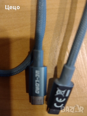 кабел usb-c към usb-c като нов