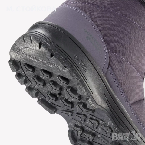 НЕПРОМОКАЕМИ БОТУШИ ЗА ПРЕХОДИ В СНЯГ SH100, С ВЕЛКРО, № 38, СИВО ЛИЛАВИ, снимка 7 - Дамски ботуши - 54113702