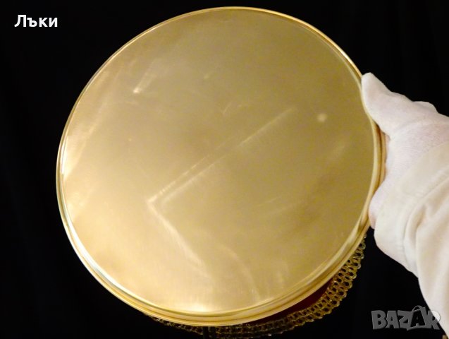 Немски бронзов поднос 26 см.,релеф. , снимка 4 - Антикварни и старинни предмети - 42241088