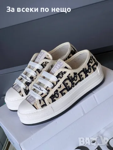 Christian Dior Дамски Бежови Маратонки👟Дамски Спортни Обувки👟Платненки👟Кецове Код SK2148
