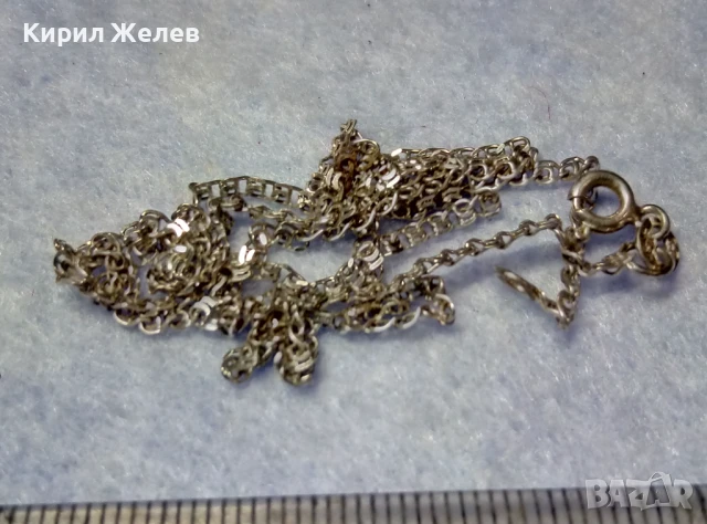 ФИН СРЕБЪРЕН ЛАНЕЦ СРЕБРО 925 КРАСИВА РЕТРО ПЛЕТКА Тип МЕЧА СТЪПКА РЪЧНА ИЗРАБОТКА 50230, снимка 6 - Колиета, медальони, синджири - 50531346