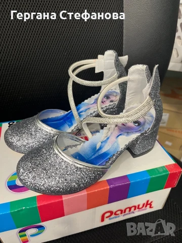 Детски обувки на ток с Ана и Елза