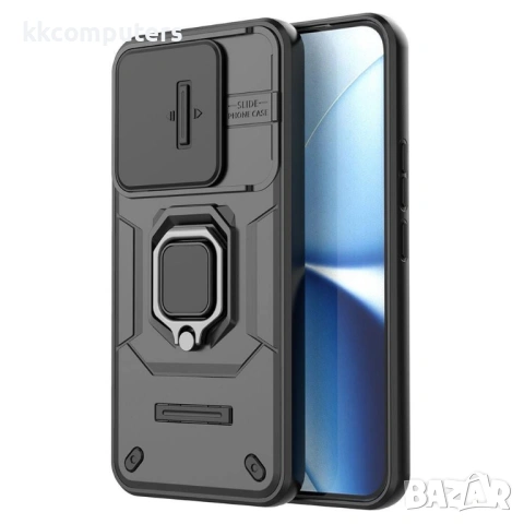 Калъф за Xiaomi Poco X8 Pro Max 5G с Капаче за Камера и Стойка - PC+TPU, 5 цвята, снимка 6 - Калъфи, кейсове - 54353423