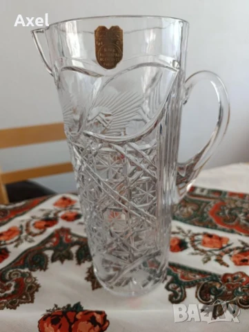 Кристална кана, снимка 3 - Вази - 50928225