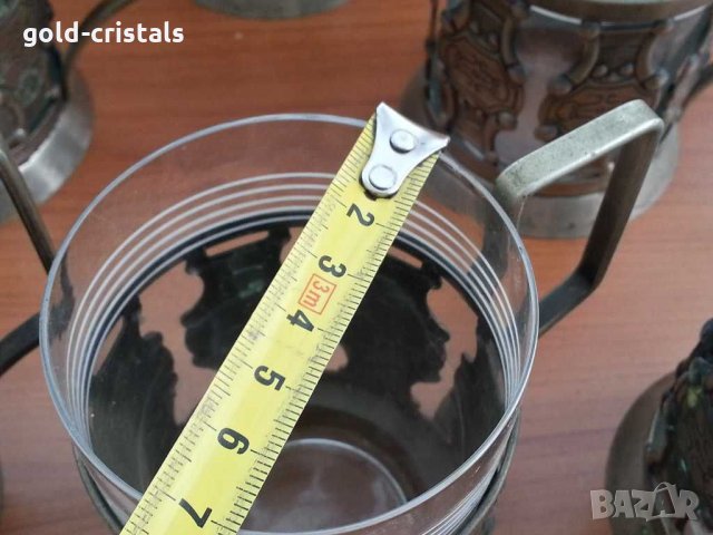  Руски стакани подстакани мнц, снимка 4 - Антикварни и старинни предмети - 29363838