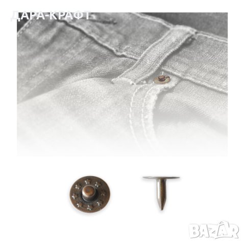 Рапиди за дънки /затяжка/ - 9,5мм - Неръжда - 10бр, снимка 3 - Други - 42230282