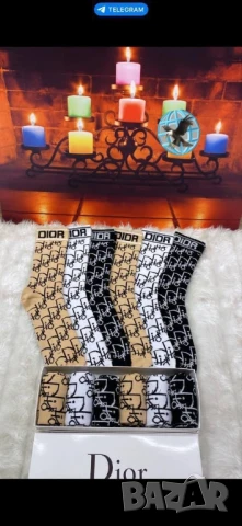 чорапи в кутия karl lagerfeld Victoria's secrets gucci dsquared2 nike, снимка 14 - Дамски чорапи - 51321042