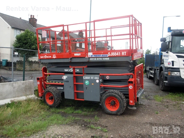 🔼 Ножична самоходна вишка ПОД НАЕМ! Електрическа или дизелова - от 8м до 17м!, снимка 6 - Индустриална техника - 53324563