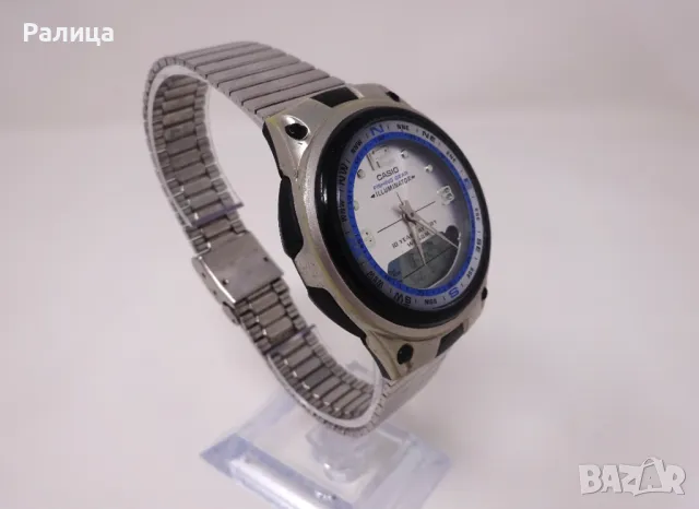 Мъжки кварцов часовник Casio с двойно време , снимка 6 - Мъжки - 50158118