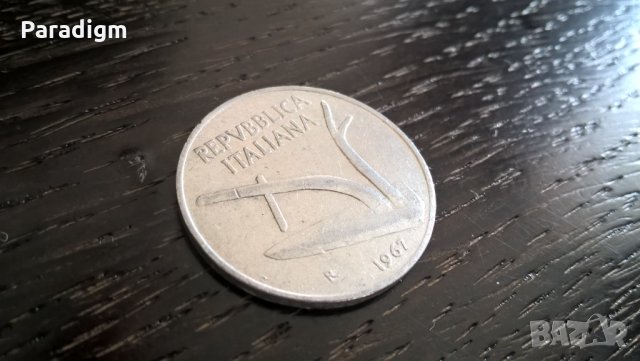Монета - Италия - 10 лири | 1967г., снимка 2 - Нумизматика и бонистика - 31713678