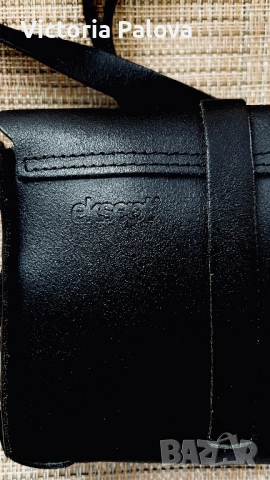 Малка стилна чанта EKSEPT естествена кожа, снимка 6 - Чанти - 53367078