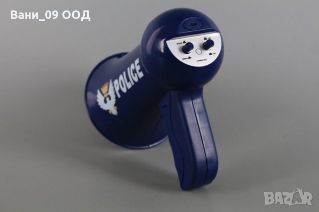 Мегафон с реален микрофон-полицейски или пожарникарски, снимка 8 - Музикални играчки - 35333060