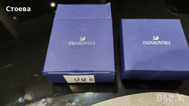Обеци Сваровски , снимка 3 - Обеци - 52620596