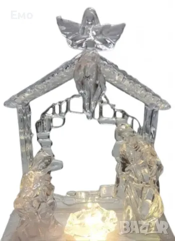 Коледна светеща фигурка „Сцена от Рождество Христово“, снимка 6 - Декорация за дома - 47912190