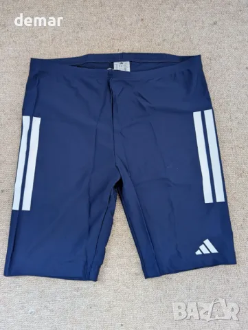 Adidas Мъжки бански с 3 ленти 20 см, тъмносиньо/бяло, 34 и 42, снимка 5 - Бански - 49288928