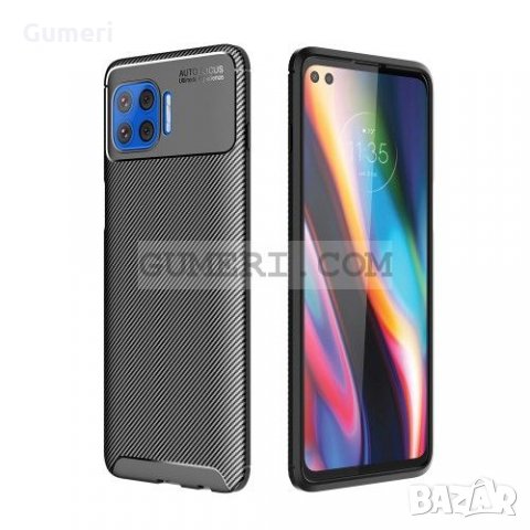 Motorola Moto G 5G Plus Карбонов удароустойчив гръб , снимка 2 - Калъфи, кейсове - 31018559