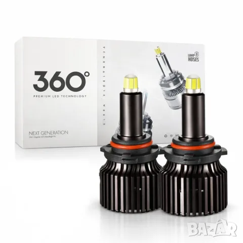 LED крушки 9006 100W 12V комплект 2 броя