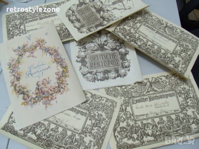 № 5702 осем броя стари германски телеграми 1929 г / 1930 г 