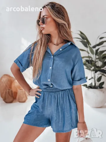 Дамски комплект от две части oversize LINEN LOVE, 2цвята , снимка 6 - Комплекти - 50283548