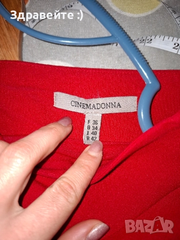 Официална червена рокля, снимка 3 - Рокли - 52185251