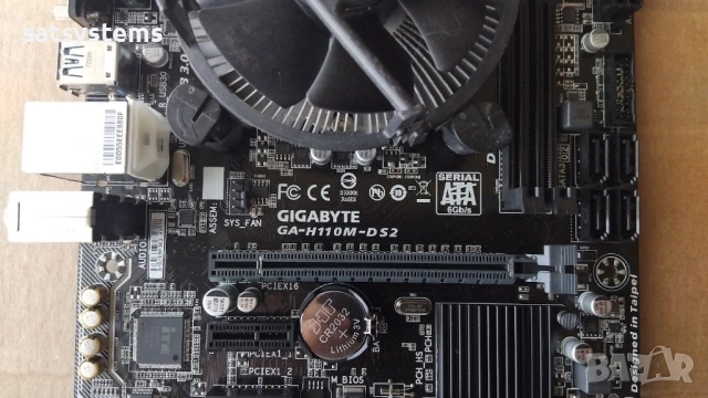 Дънна платка Gigabyte GA-H110M-DS2 Socket LGA1151, снимка 3 - Дънни платки - 53939542