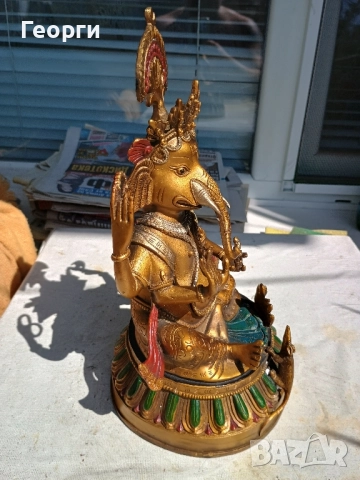 Бронзова Ганеша 27 см., снимка 5 - Колекции - 51493044