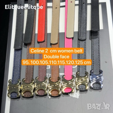 колани от естествена кожа в кутия celine, снимка 3 - Колани - 52415844