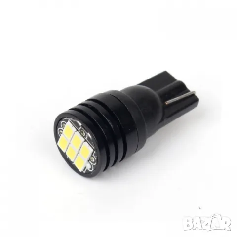 LED крушки T10 12V 6000K 6 SMD 2 броя с бяла светлина, снимка 6 - Аксесоари и консумативи - 55865092