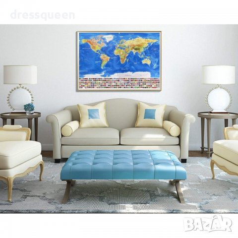 2031 Скреч карта на света, снимка 3 - Други стоки за дома - 37336821