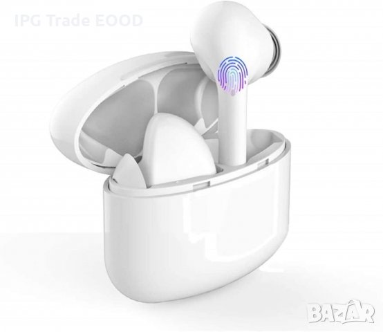 ПРОМО! Безжични слушалки с вграден микрофон + зарядна станция/кутия 