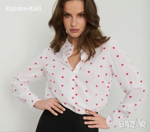 риза на червени сърца, снимка 4 - Ризи - 52670790