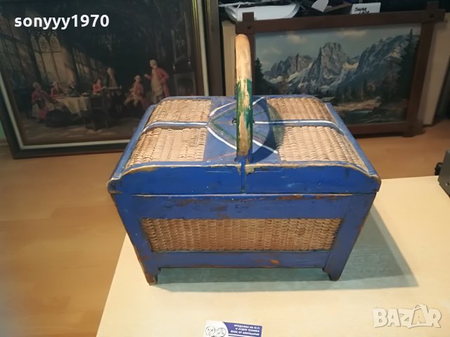 РЕТРО ЧАНТА-ДЪРВО И РАТАН-40Х40Х27СМ, снимка 17 - Колекции - 29141177