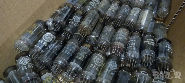 Радио лампи EZ80 - EZ81, снимка 8 - Аудиосистеми - 52346253