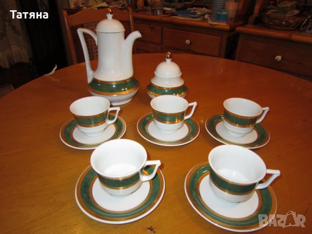 , СЕРВИЗ ЗА КАФЕ/ЧАЙ-КАHLA;  БАВАРСКИ ЧАШИ;  КОСТЕН ПОРЦЕЛАН;                      , снимка 5 - Декорация за дома - 31791488