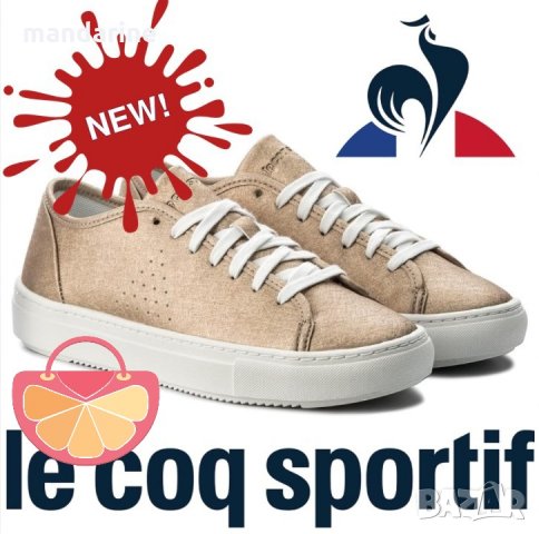 ПРОМО 🍊 LE COQ SPORTIF № 37/38 & 39/40 🍊 Дамски кожени обувки в розово златисто нови с кутия, снимка 1 - Дамски ежедневни обувки - 26377556