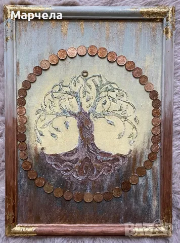 Картини "Дърво на парите" с монети