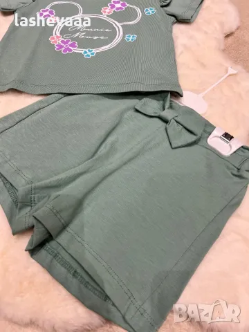 Комплект за момиче в зелено, снимка 2 - Детски комплекти - 49351260
