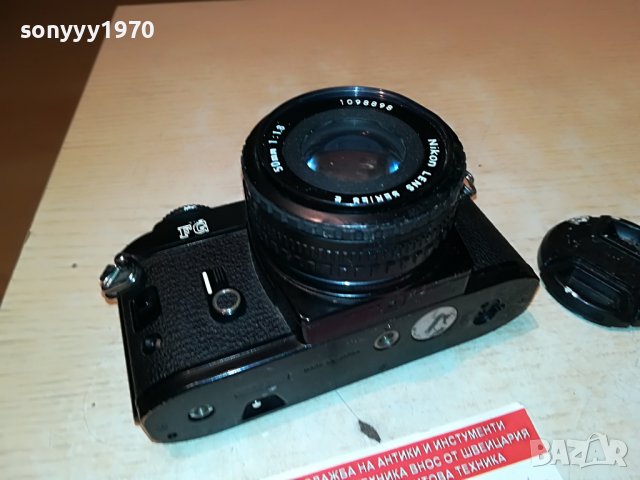 NIKON FG-MADE IN JAPAN-ВНОС FRANCE 2905222039, снимка 9 - Фотоапарати - 36914399