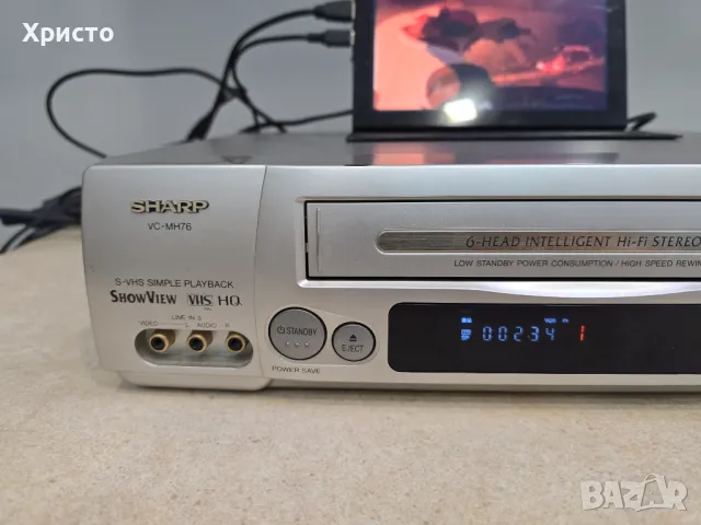 📼 Sharp vc-mh76 📼 - 6 главо hifi stereo , снимка 2 - Плейъри, домашно кино, прожектори - 50252050