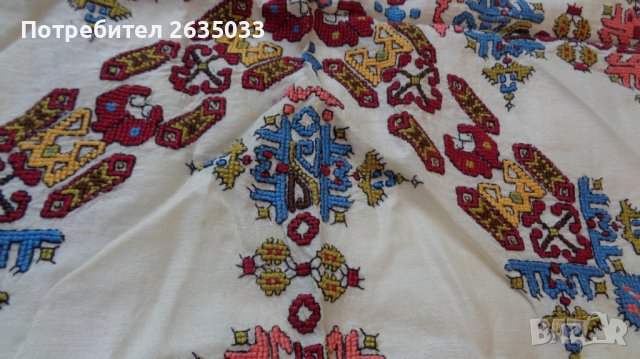 Копринен шал, украса, снимка 4 - Антикварни и старинни предмети - 38660183